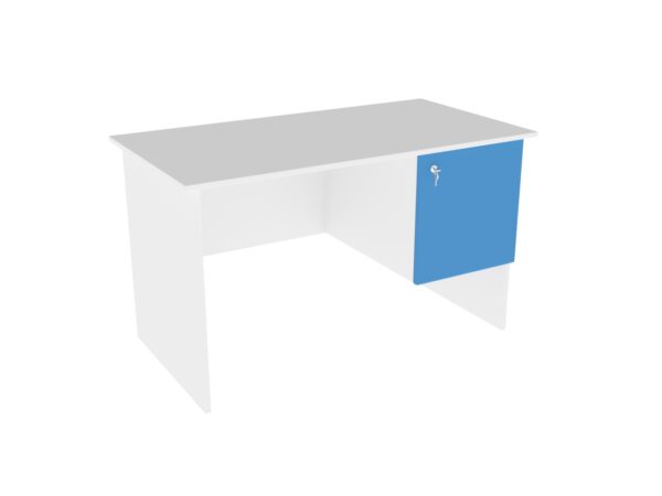 Profi asztal frontfeher navy blue
