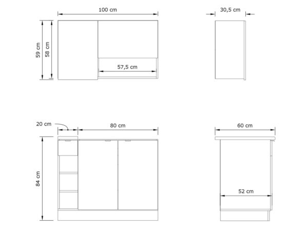 MICO 100 MIC03GRLA12 gray light atelier black DIM