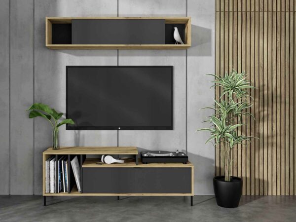 VINYL RTV VNL75 plus VINYL SHELF VNL78 ANBK1200 artisan oak black black